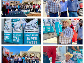 MARIO GONZÁLEZ ENTREGA SEMILLA DE SORGO A PRODUCTORES DE VILLA UNIÓN