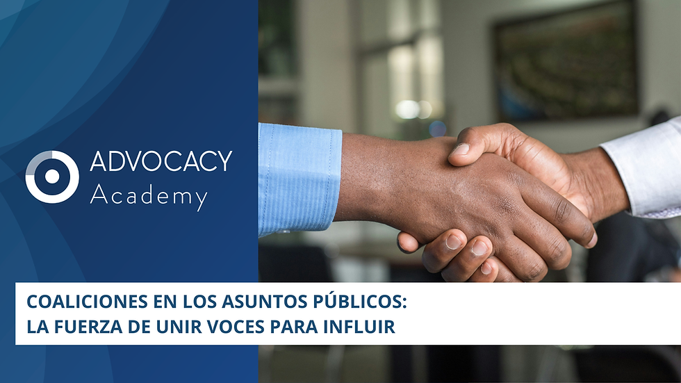 Coaliciones en los asuntos públicos: la fuerza de unir voces para influir