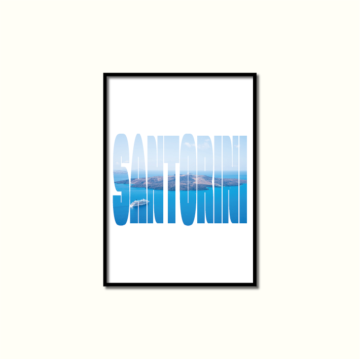 Affiche Poster Santorini
