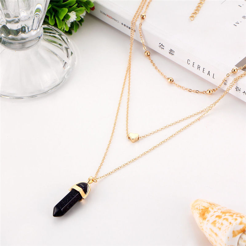 Thumbnail: Women Alloy Choker Bib Statement Pendant Chain Collar Necklace Charm Jewelry