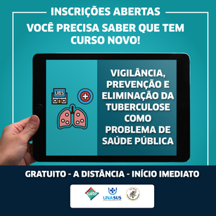 Curso gratuito: Vigilância, prevenção e eliminação da tuberculose