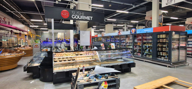 sisteme de expunere produse in centru comercial