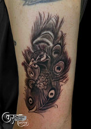 Peacock feather tattoo design Nerchowk