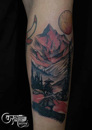 Mountain samurai tattoo design Nerchowk