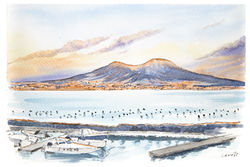 Vesuvio al tramonto