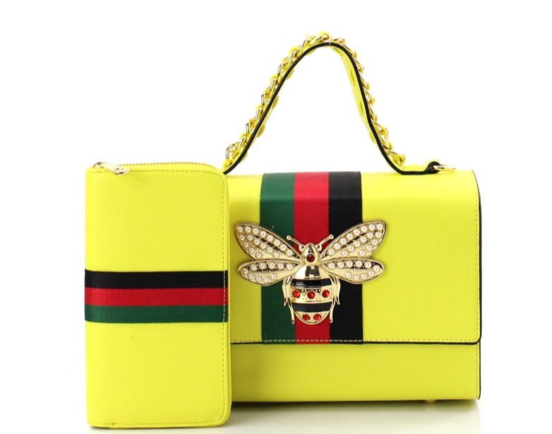 Thumbnail: 2 IN 1 Bumblebee Handbag and Wallet