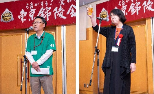 令和7年度当番期・田辺実行委員長、関西錦陵会・土方会長。