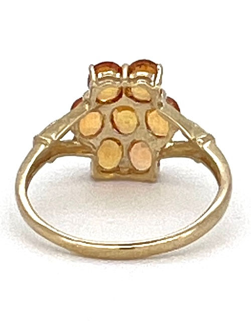 Thumbnail: Gem Culture Second hand ring yellow sapphires engagement ring yellow gold back view