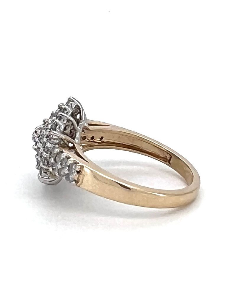 Thumbnail: Gem Culture Second hand diamond engagement wedding ring yellow gold left side view