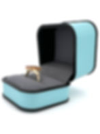 Gem Culture Second hand ring yellow sapphires engagement ring yellow gold ring box view