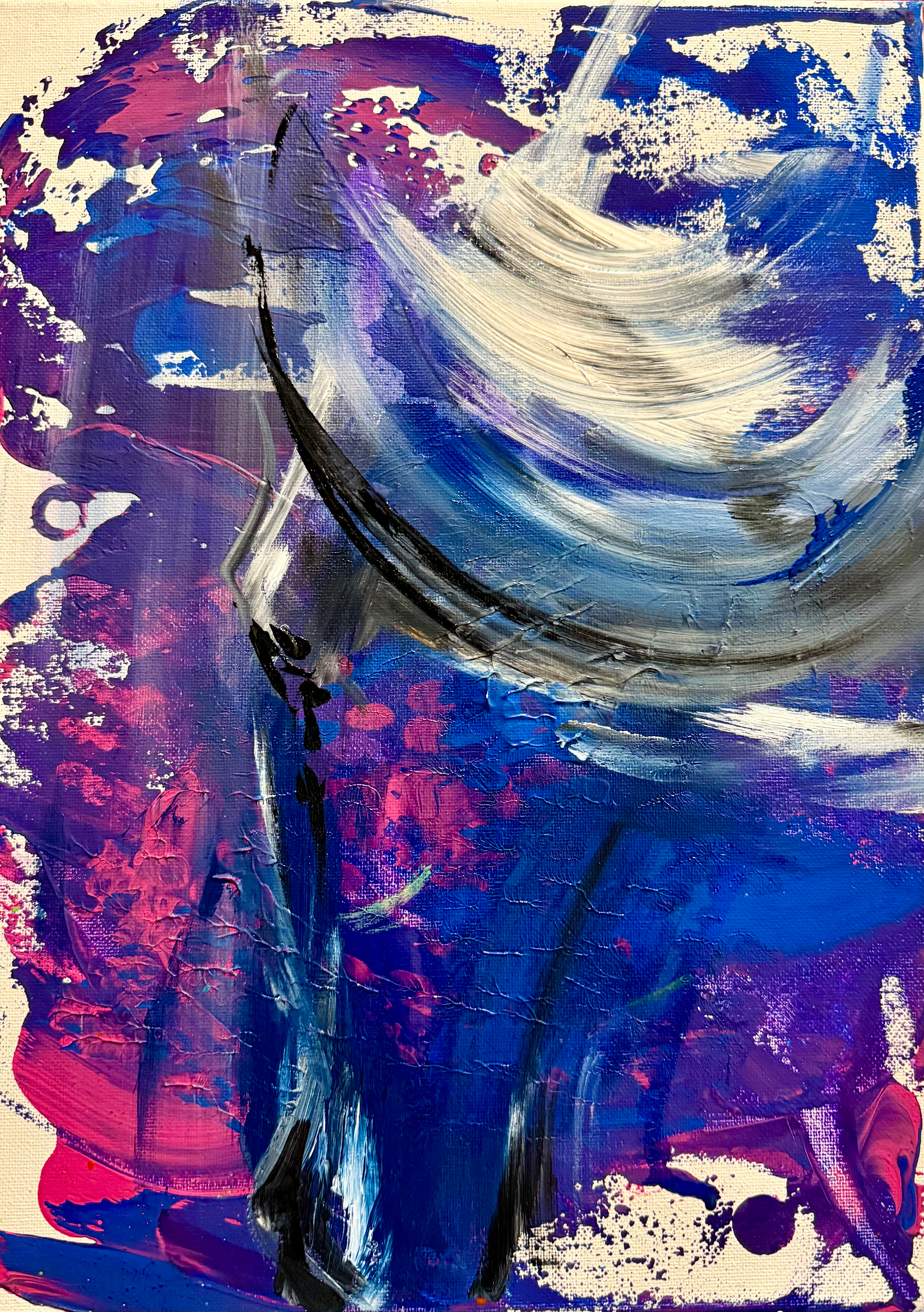 A one off original on canvas 12” x 16”