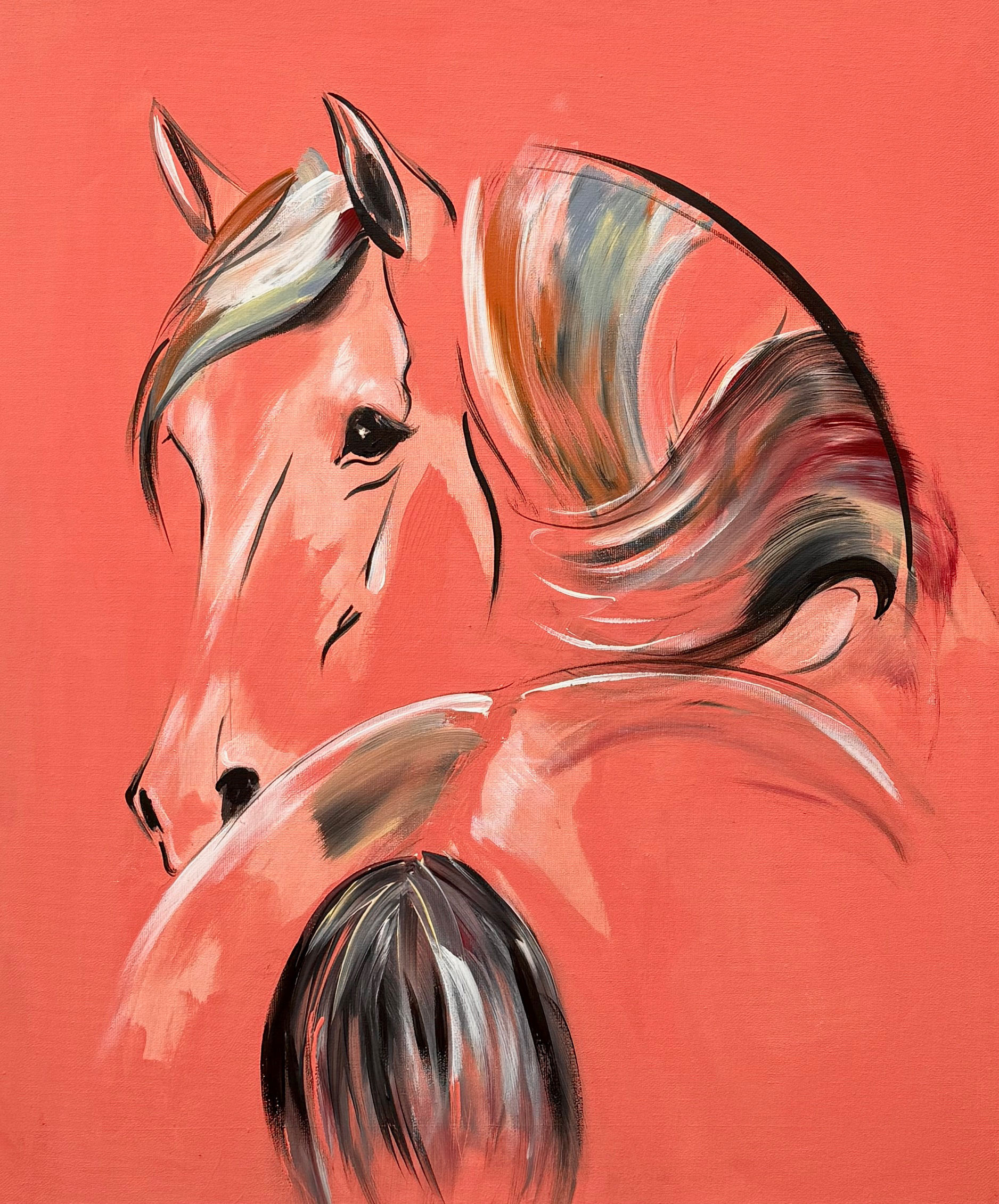 ‘Coral Meadow’ Original painting  24” x 20”