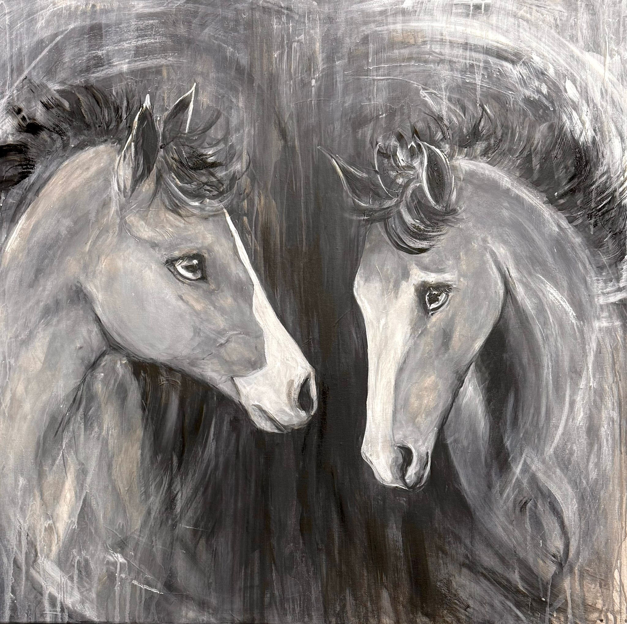 ‘Progeny’ A one off original painting on canvas 36” x 36”