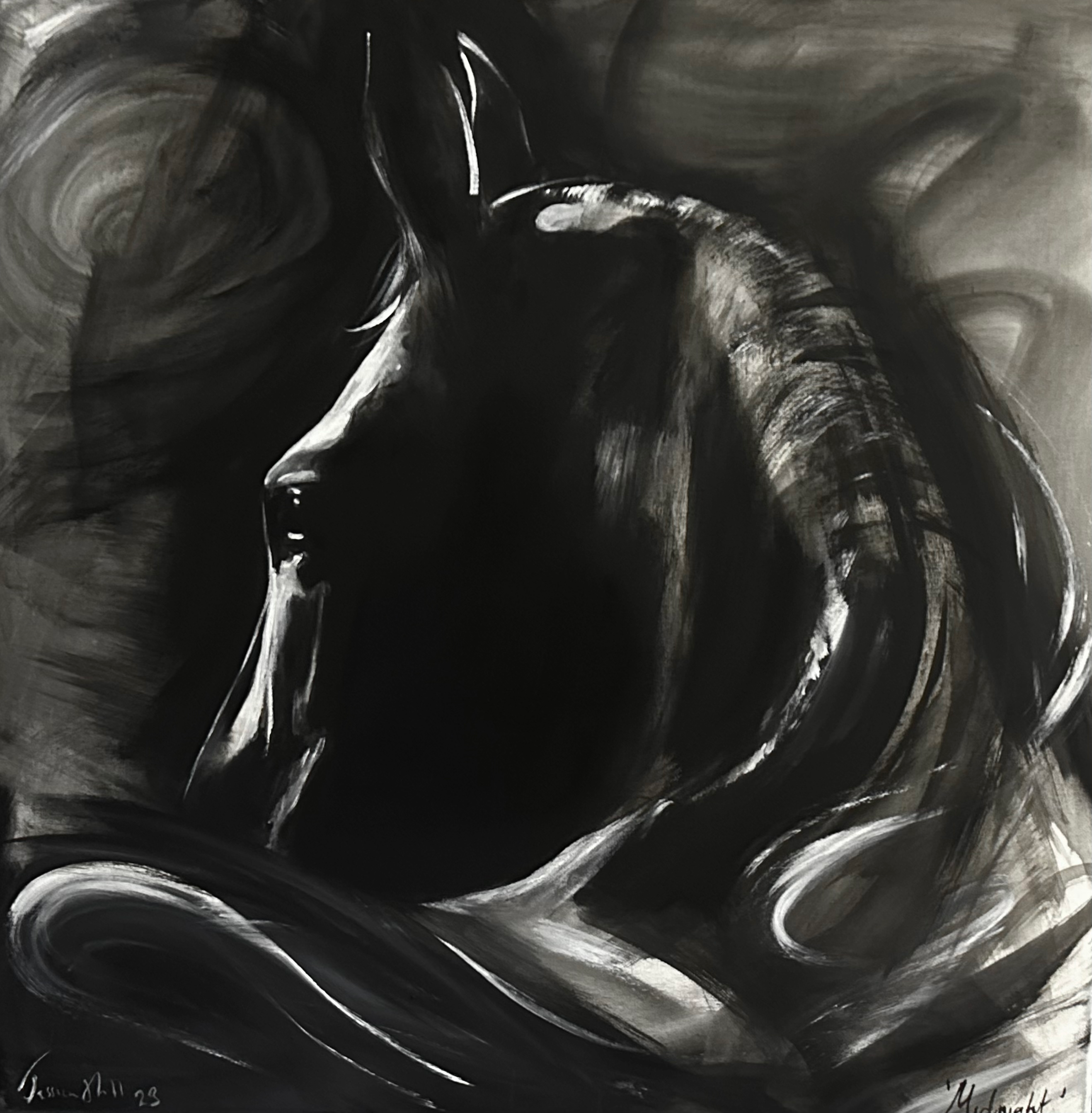 SOLD Midnight 24” x 24”