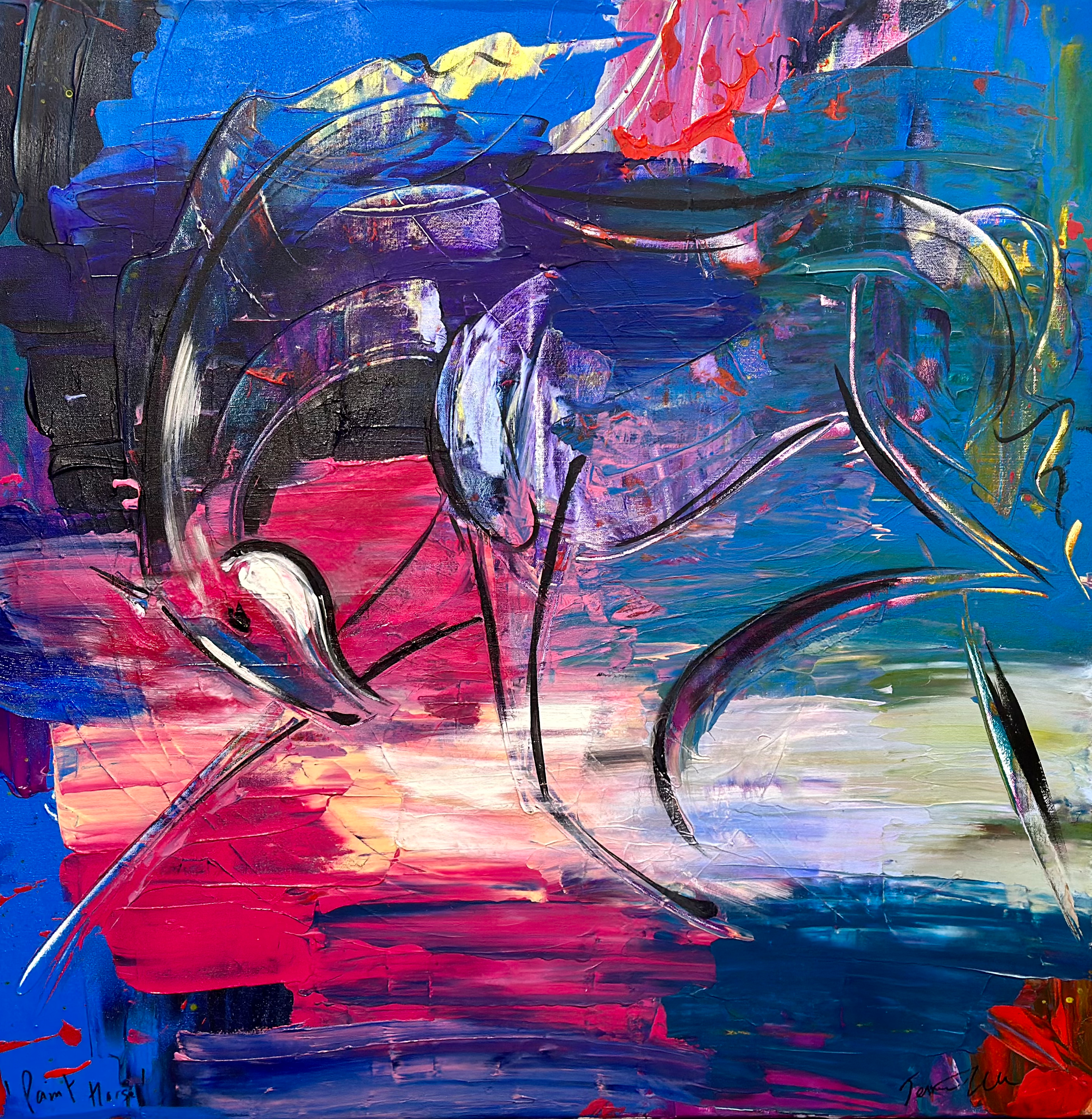 SOLD Paint Horse 30” x 30”