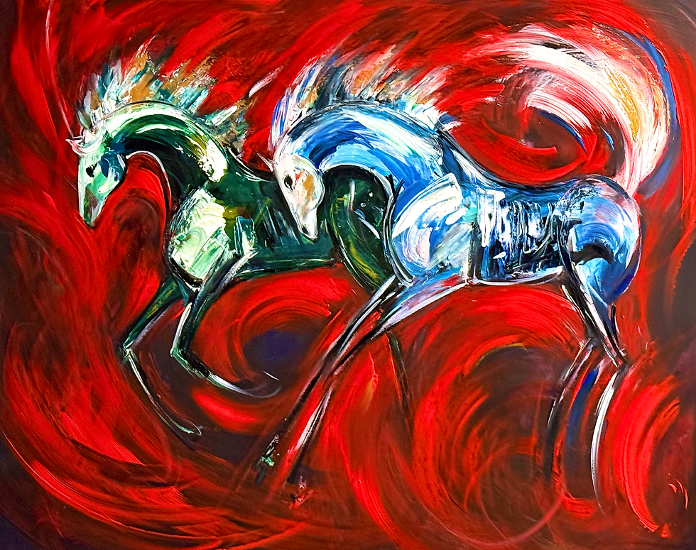 SOLD ‘Valentine’ A one off orifinal 32” x 40”