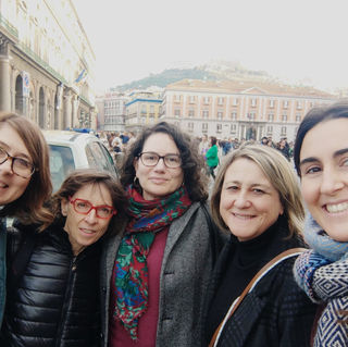 Les amies partimentistes before the concert in Naples, for Fondazione PIetà dei Turchini, December 3, 2023