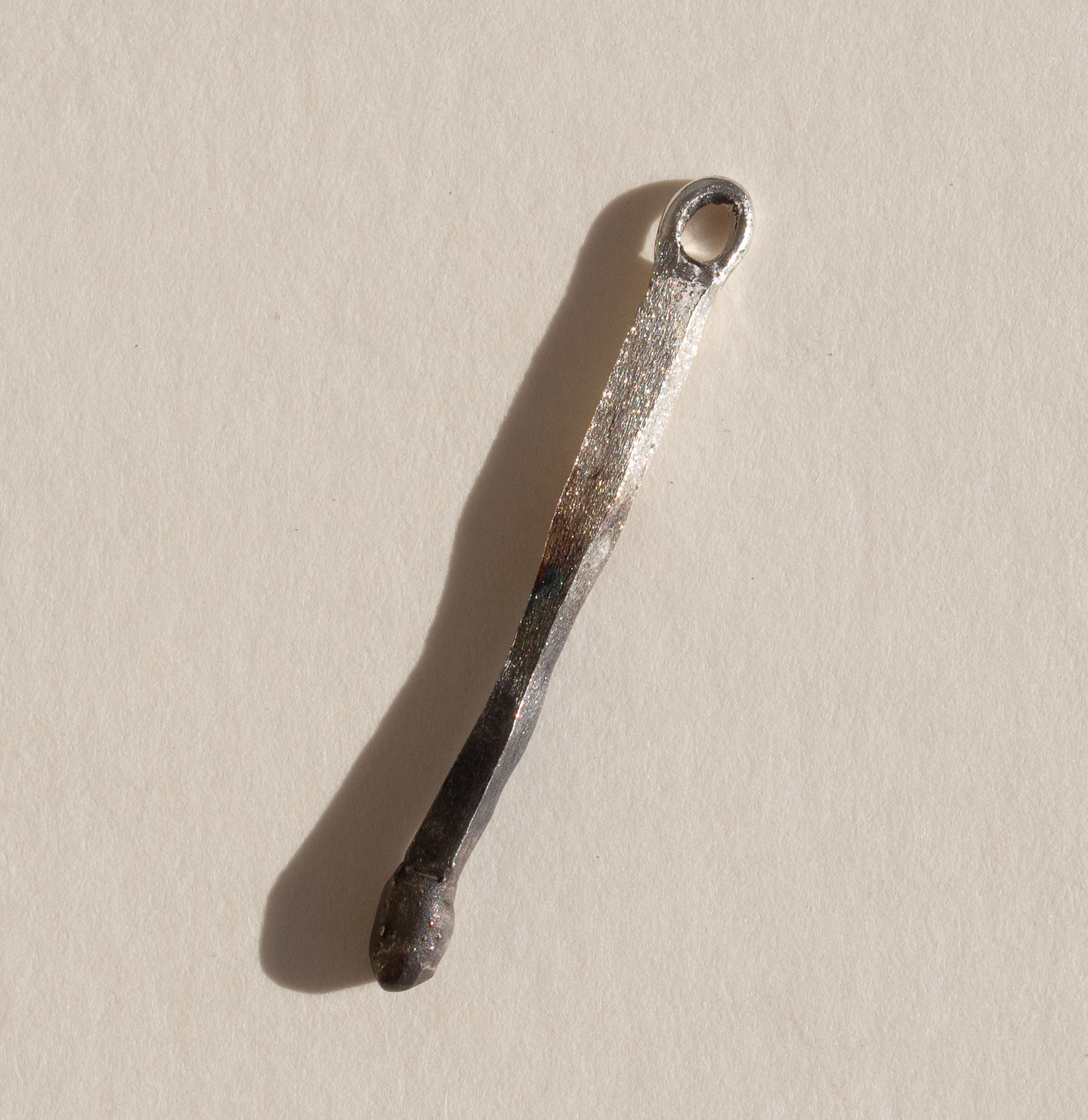Mini Silver Burnout Charm