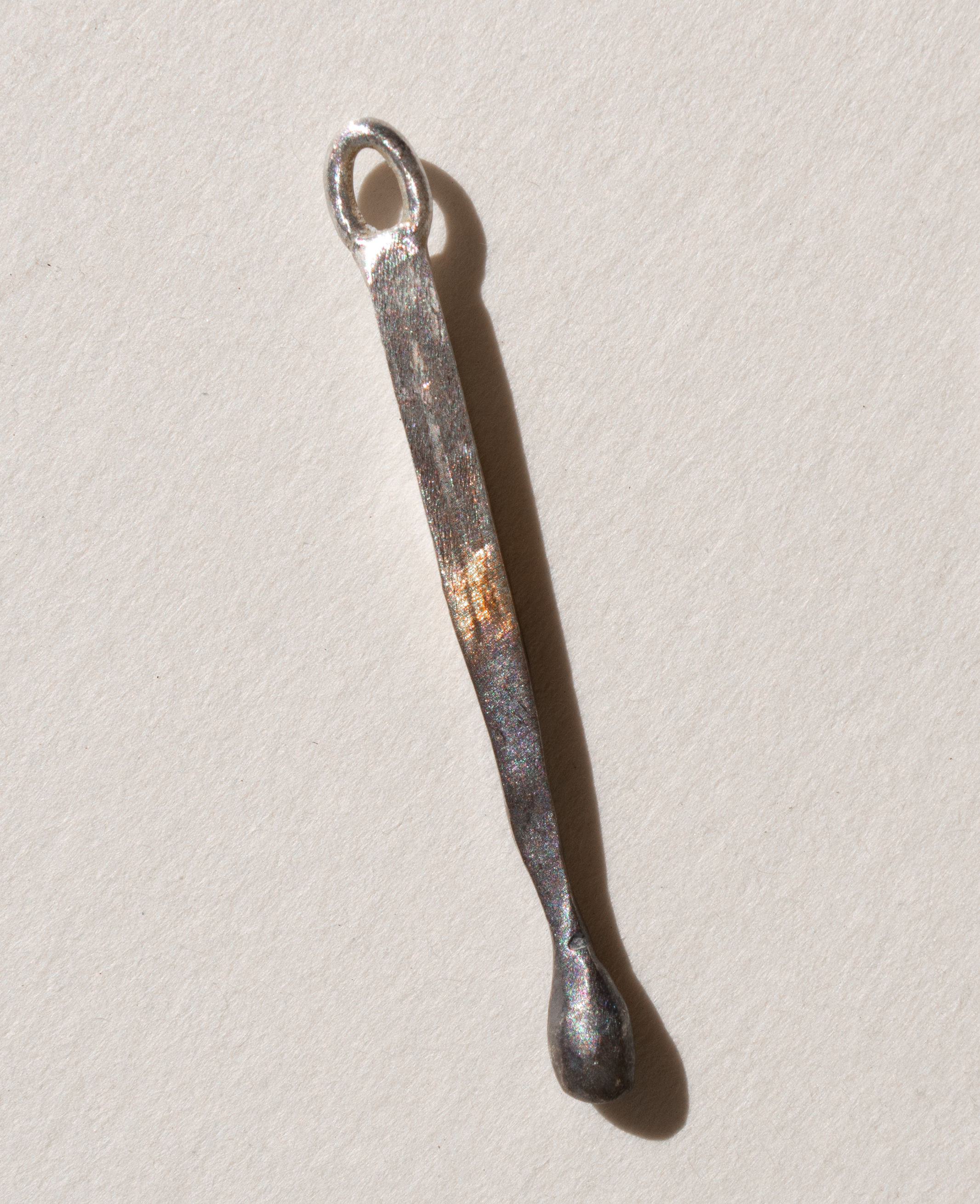 Mini Silver Burnout Charm