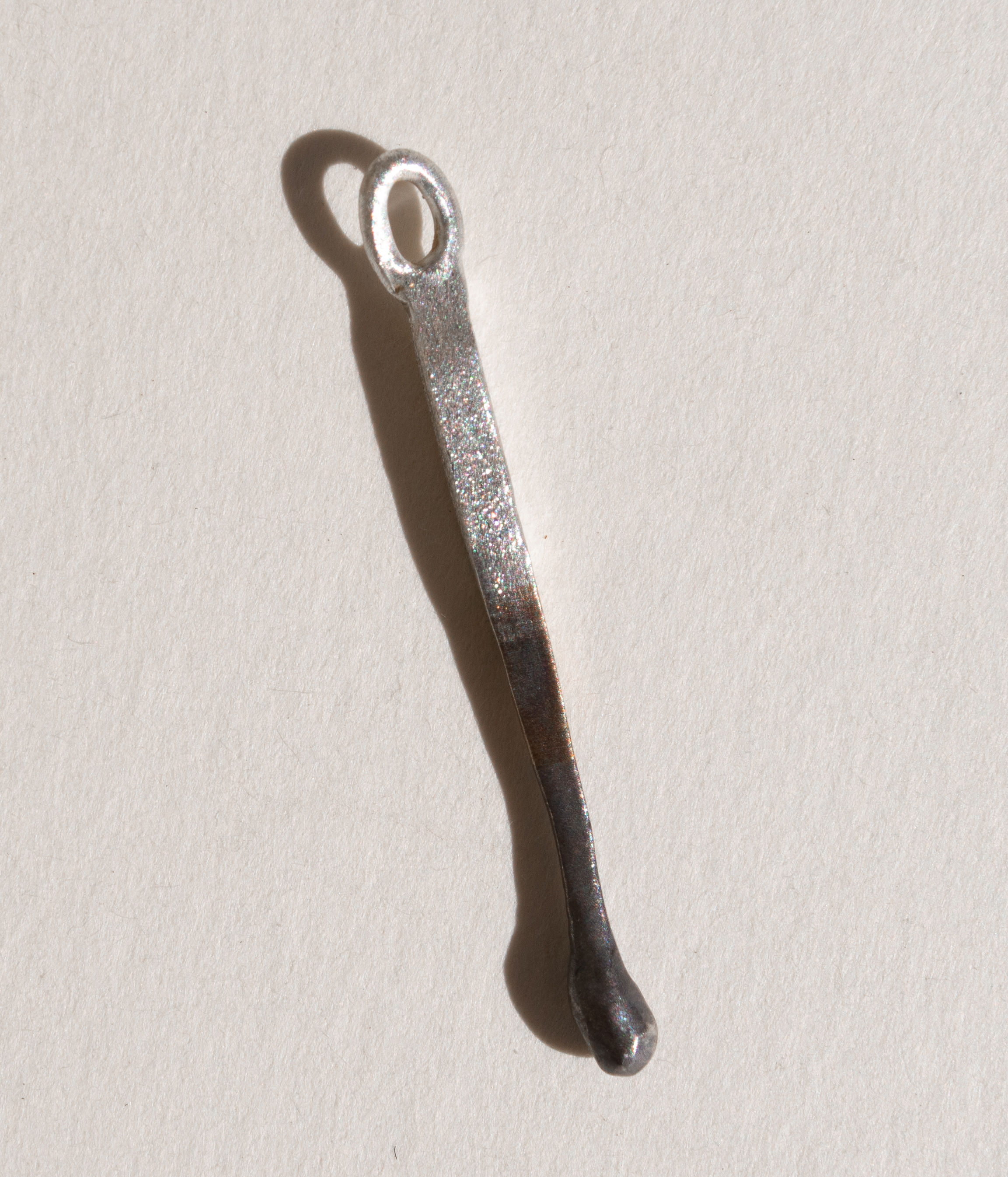 Mini Silver Burnout Charm