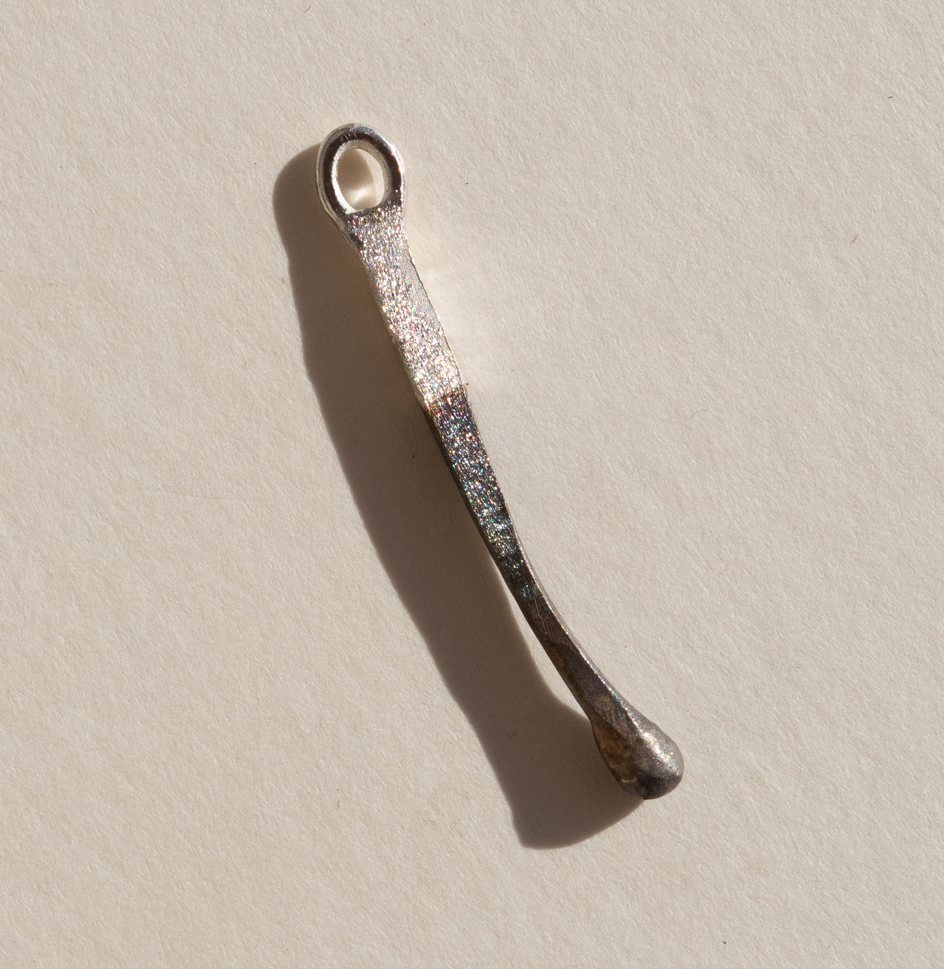 Mini Silver Burnout Charm