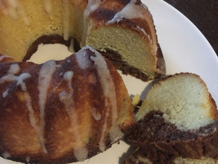 Grain, Gluten and Sugar-Free Italian Ciambellone (Marble Pound Cake)