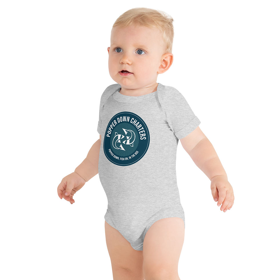 Thumbnail: Baby Short Sleeve One Piece - Motto Logo Front
