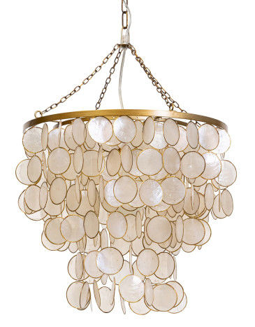 Thumbnail: CEILING LAMP NACRE METAL 40X40X48 CRUDO