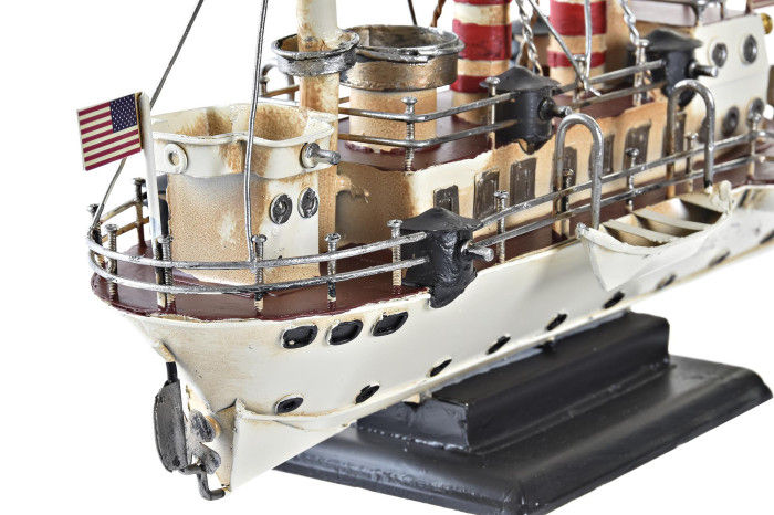 Thumbnail: DECORATIVE VEHICLE METAL SHIP WHITE