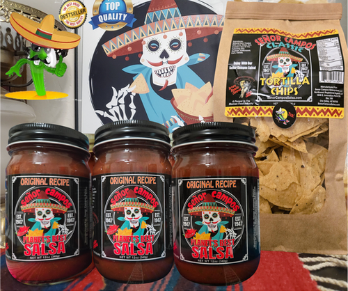Best Tasting Salsa 3 Pack & Tortilla Chips | Senor Campos Salsa Online