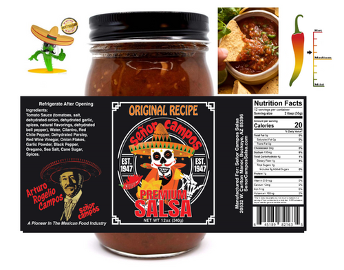 Restaurant Style Salsa - Original Flavor | Senor Campos Salsa