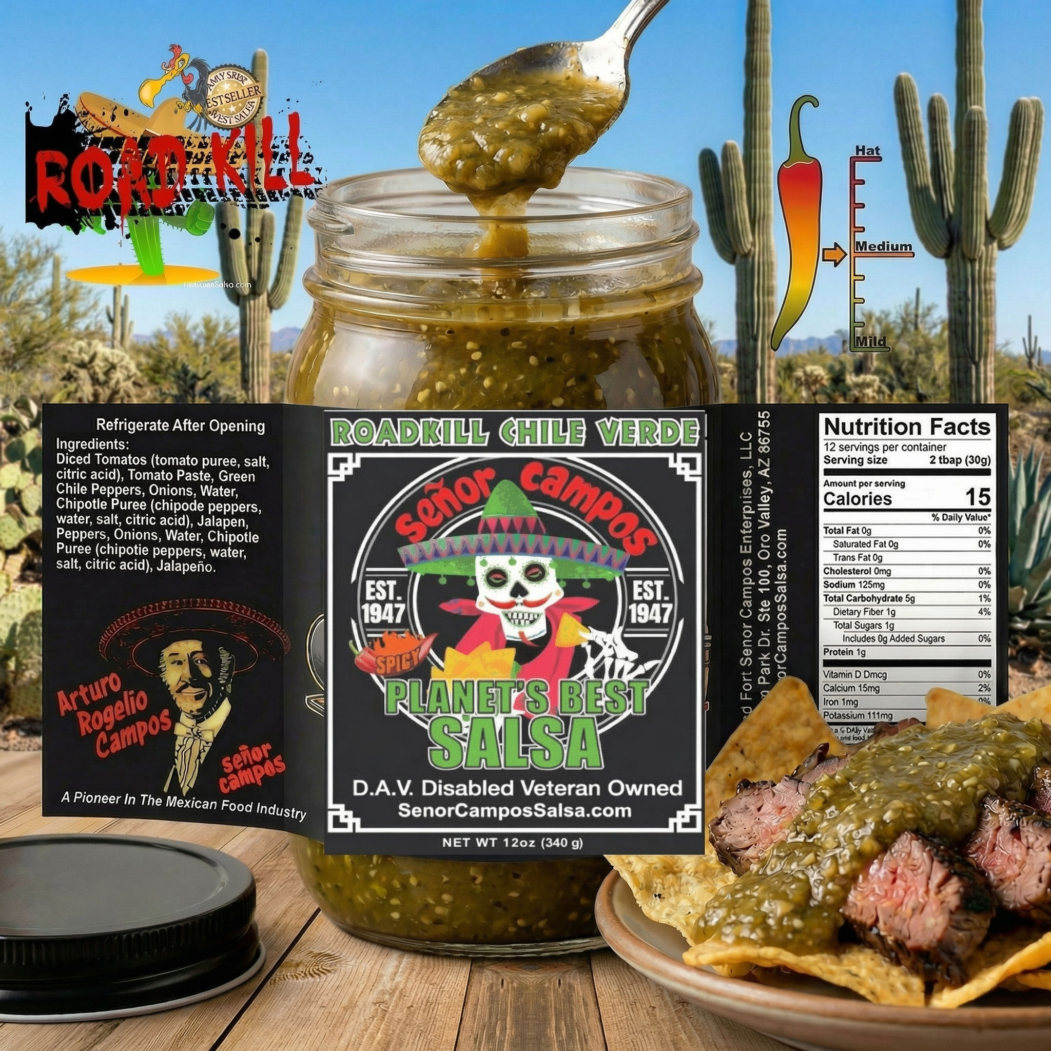 Green Chili Cactus Salsa