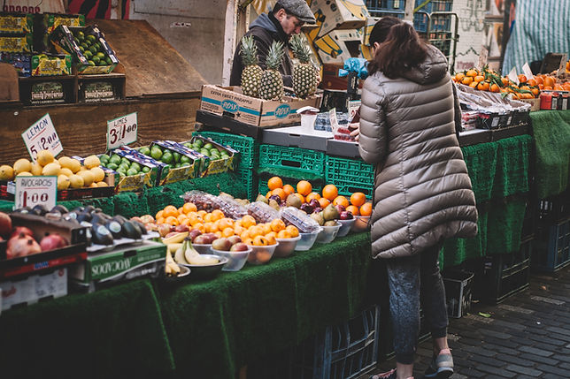 Fruit Market Scene