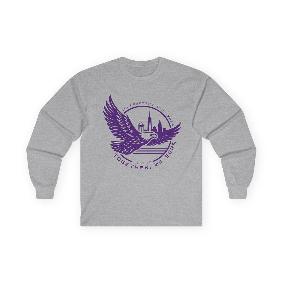 Thumbnail: Eagle Skyline Long Sleeve Tee — “Together We Soar” Urban Pride Shirt