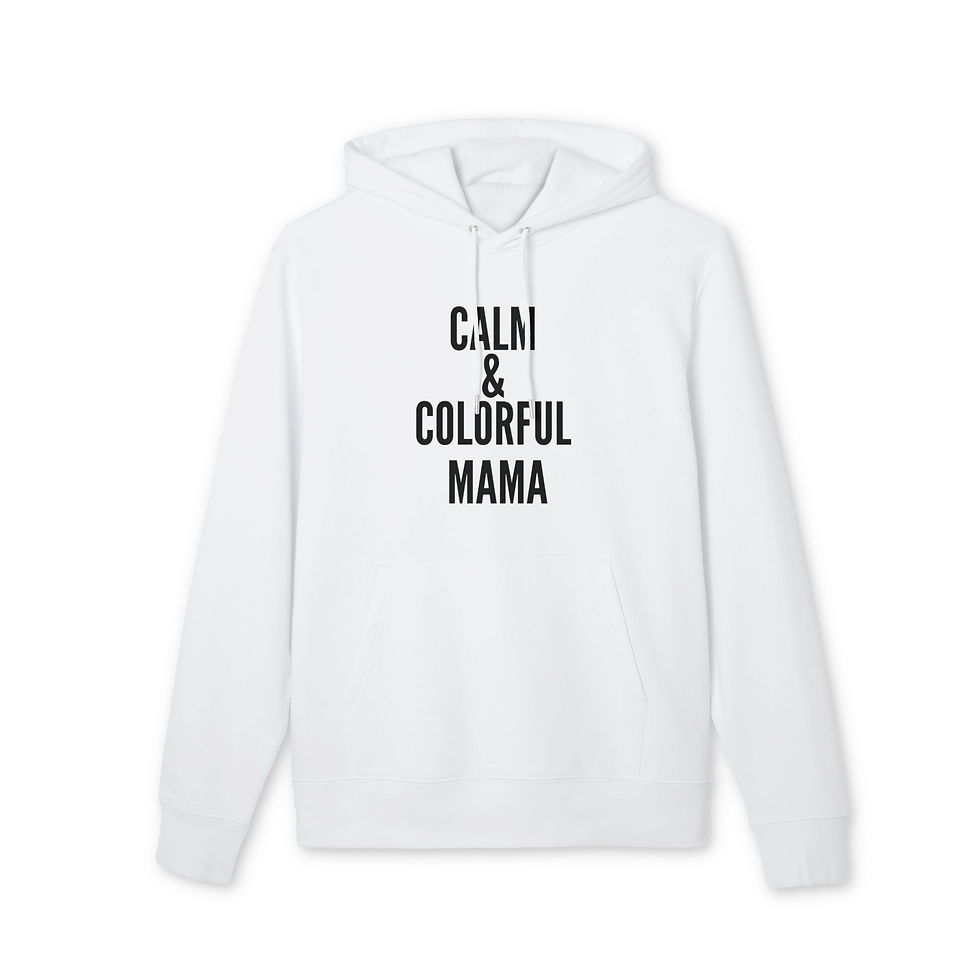 Mama Unisex Hoodie - Calm & Colorful Pullover for Moms