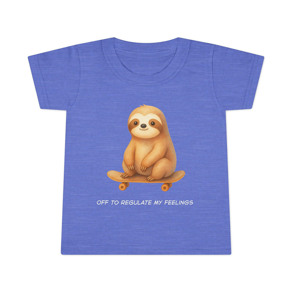Thumbnail: Toddler T‑shirt Cute Sloth on Skateboard 
