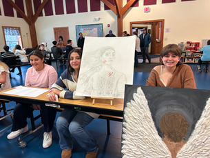 Students display their work at the SNA Exploring Diversity Expo