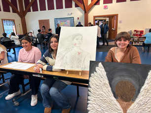 Students display their work at the SNA Exploring Diversity Expo