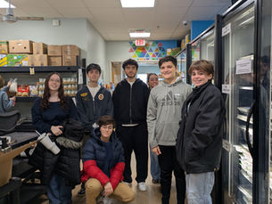 Student volunteers during their in-service day at Nashua Soup Kitchen & Shelter