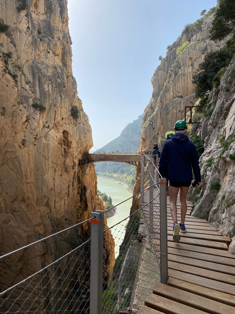 Guadalhorce river gorge and mountains near Ardales Malaga