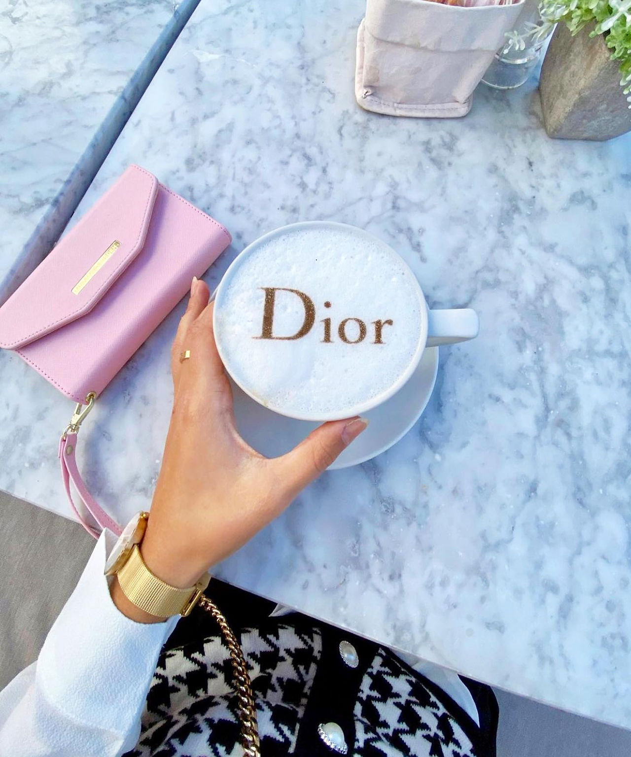 The coffee with the most BLING in Puerto Banus!