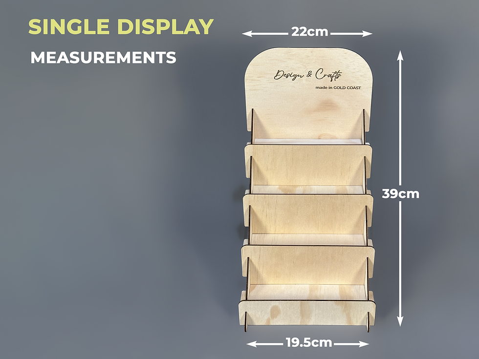 Thumbnail: Single - Double - Set of two - Retail Display Stand - Wooden Display