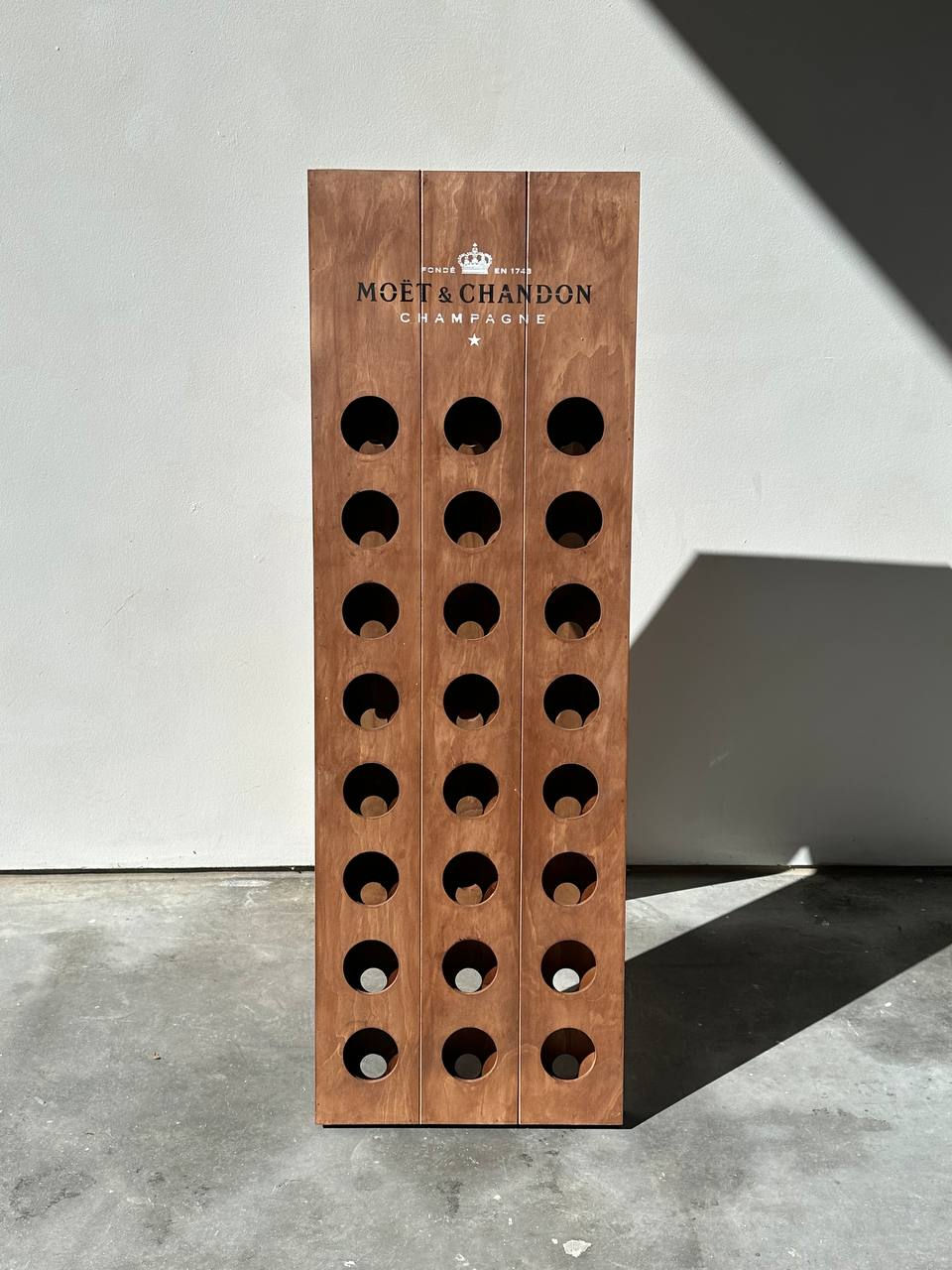 Thumbnail: Double-Sided Tall Riddling Rack - Freestanding Champagne & Wine Display Stand
