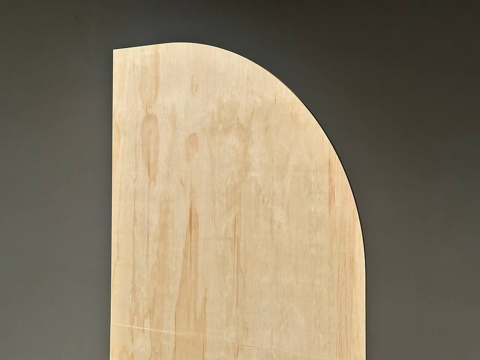 Thumbnail: Plywood Event Half Arch Backdrop - Foldable/Non-foldable