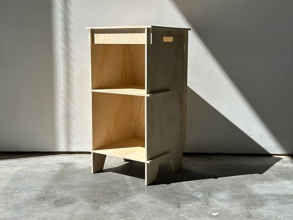 Thumbnail: Portable Market Mini Table with shelves - Counter - Flat-Packable