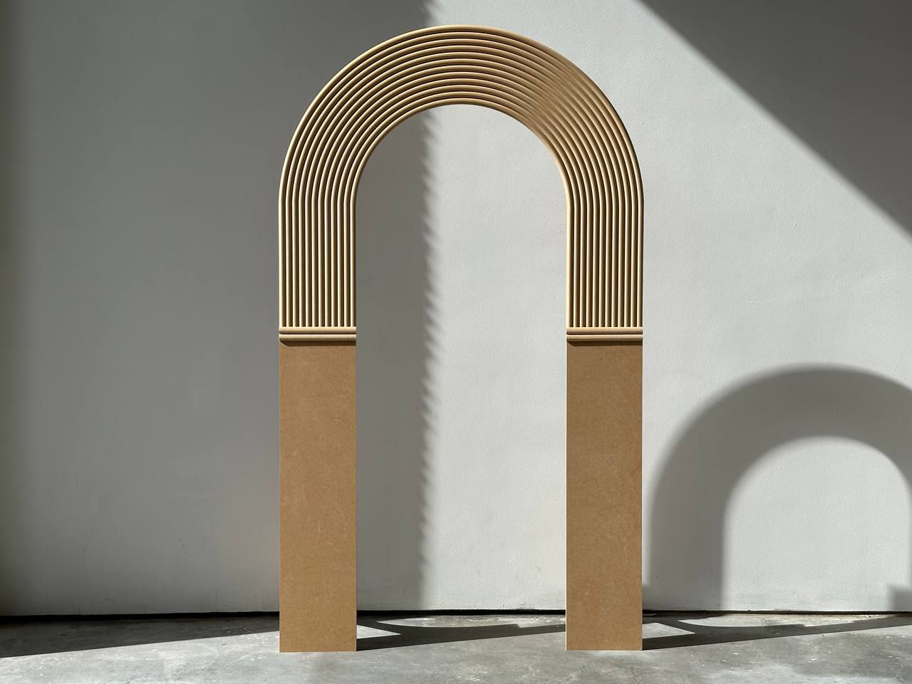 Half Ripple Hollow MDF Arch Backdrop - Event Props