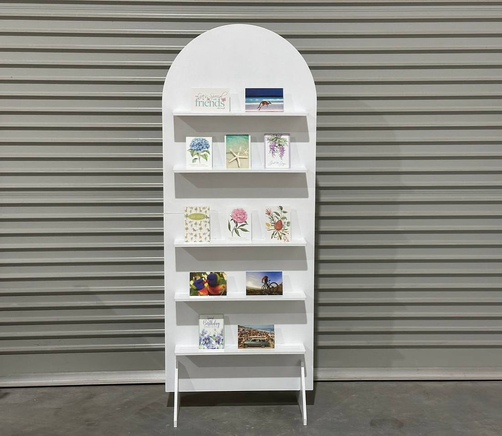 Thumbnail: Foldable High Arch Display Stand with Removable shelves