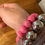 Miniaturbild: Pinkes Holzperlen Armband