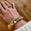 Miniaturbild: Doppeltes Armband Amazonit GOLD