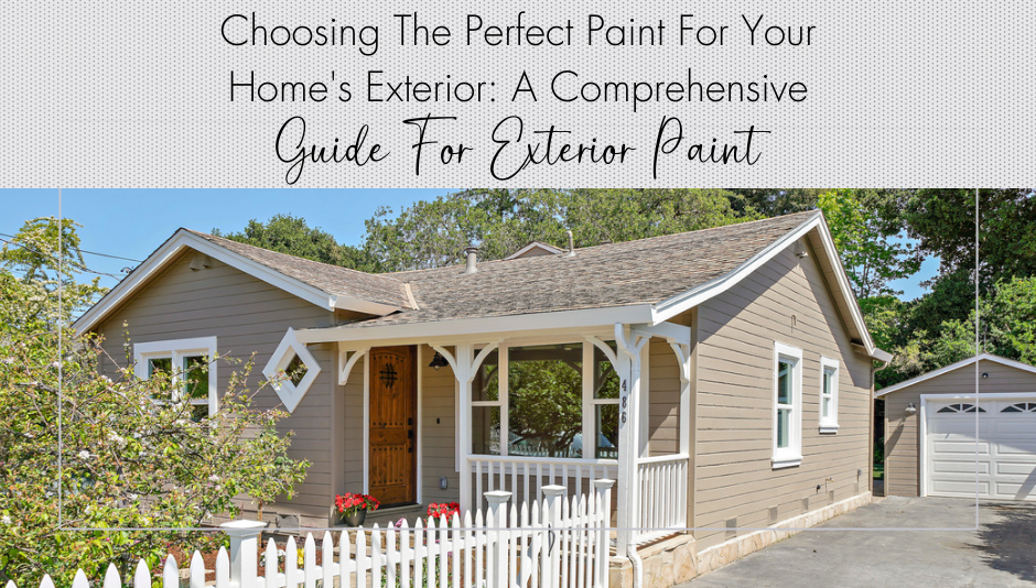 Image showcasing Choosing The Perfect Paint For Your Home's Exterior: A Comprehensive ...